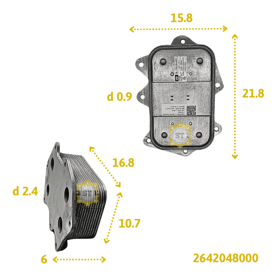 Ruột két mát dầu HD D4GA dày 6 cm 2642048000 9 Ruột két mát dầu HD D4GA dày 6 cm 2642048000 - Ảnh 9