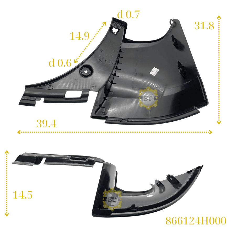 Ốp cản sau bên lái HD Grand Starex 866124H000 8 Ốp cản sau bên lái HD Grand Starex 866124H000 - Ảnh 8