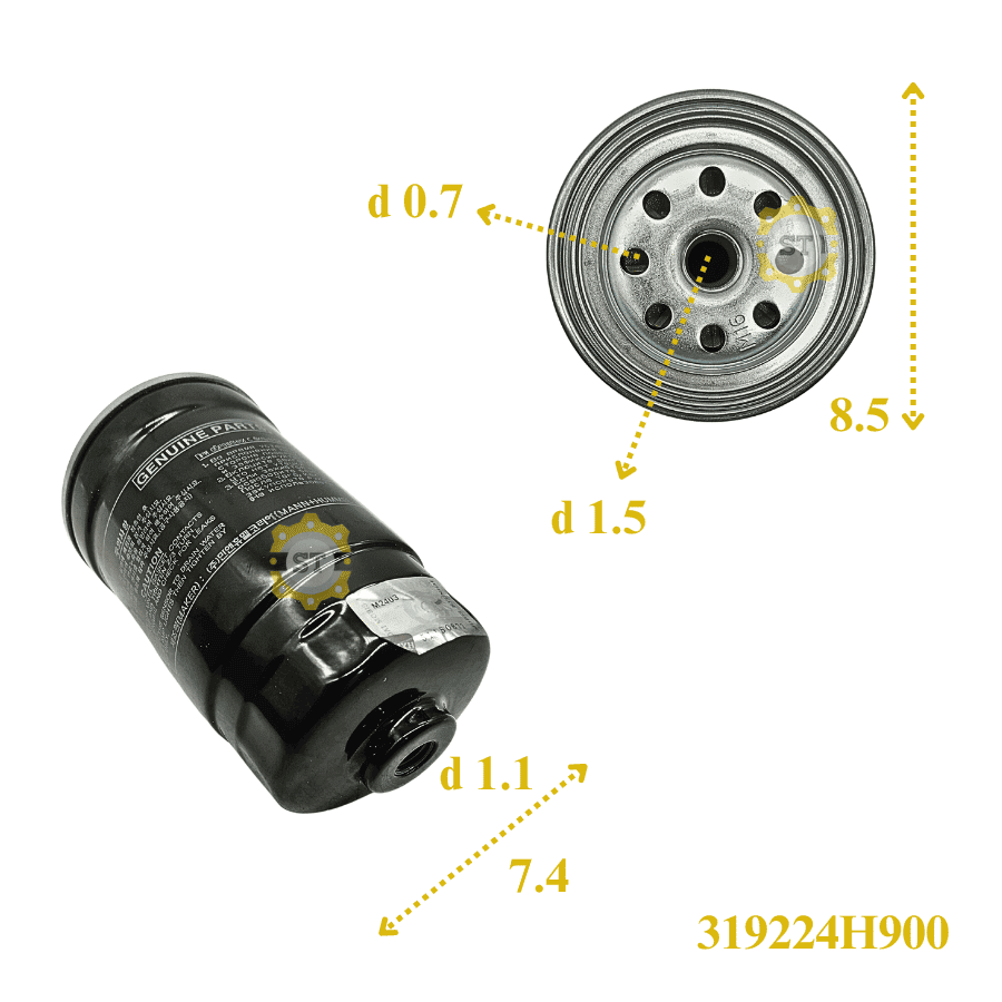 Lọc dầu nhiên liệu HD Poter 2 133 - N250 319224H900 5 Lọc dầu nhiên liệu HD Poter 2 133 - N250 319224H900 - Ảnh 5