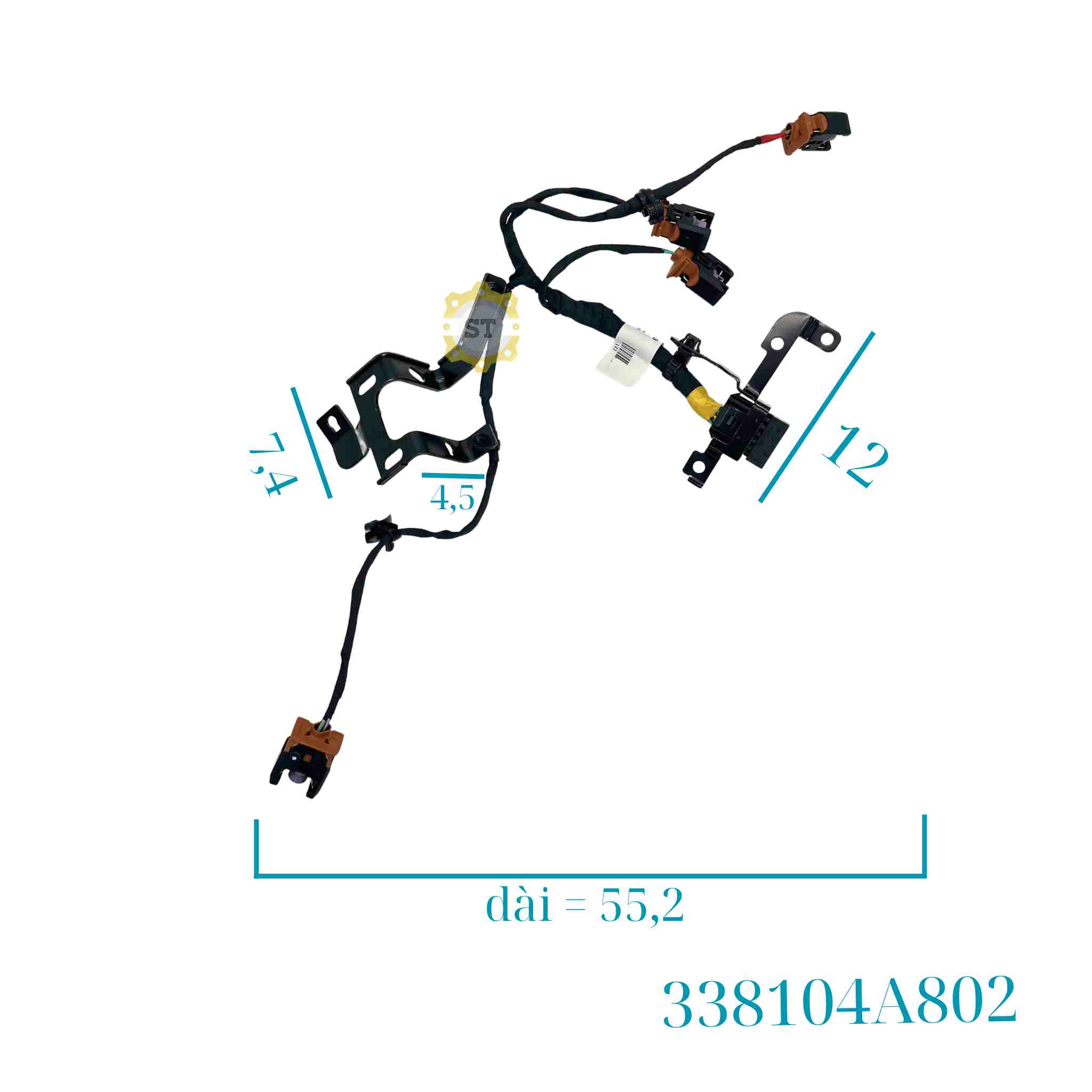 Dây điện kim phun HD POTER 2 - 4a802 338104A802 9 Dây điện kim phun HD POTER 2 - 4a802 338104A802 - Ảnh 9