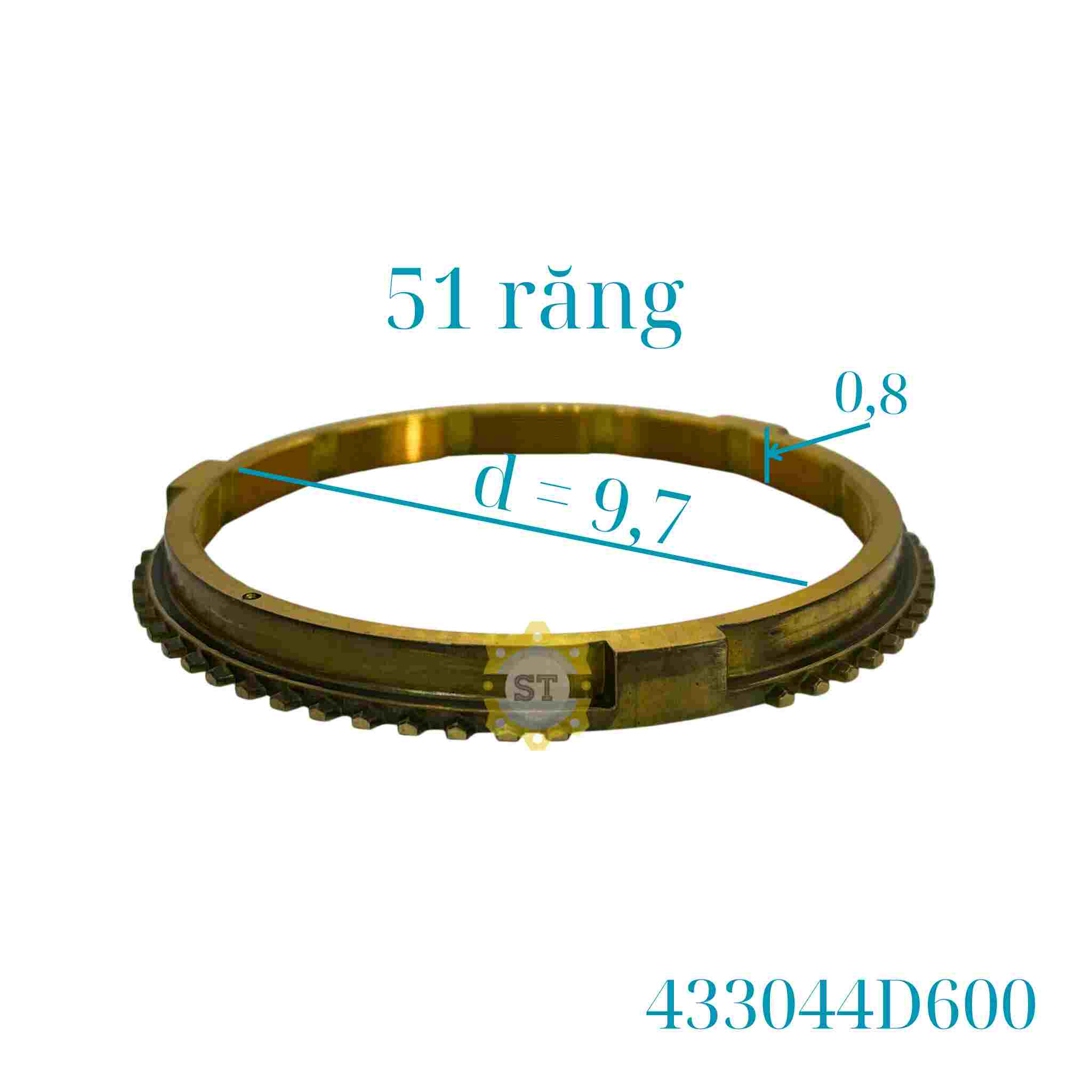 Vành đồng số 3/4 Kia BOGO 3 đơn 51R dày 433044D600 9 Vành đồng số 3/4 Kia BOGO 3 đơn 51R dày 433044D600 - Ảnh 9