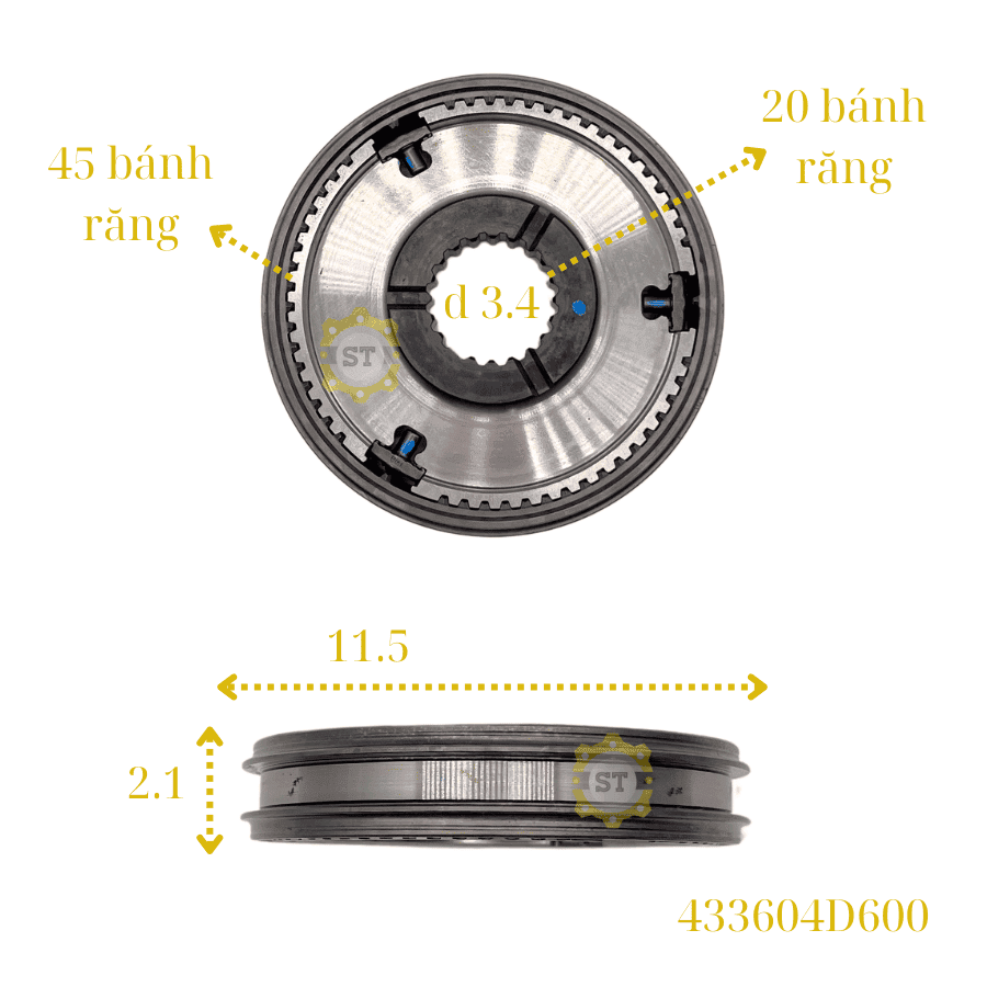 Lồng tốc 3/4 KIA BOGO 3 433604D600 2 Lồng tốc 3/4 KIA BOGO 3 433604D600 - Ảnh 2