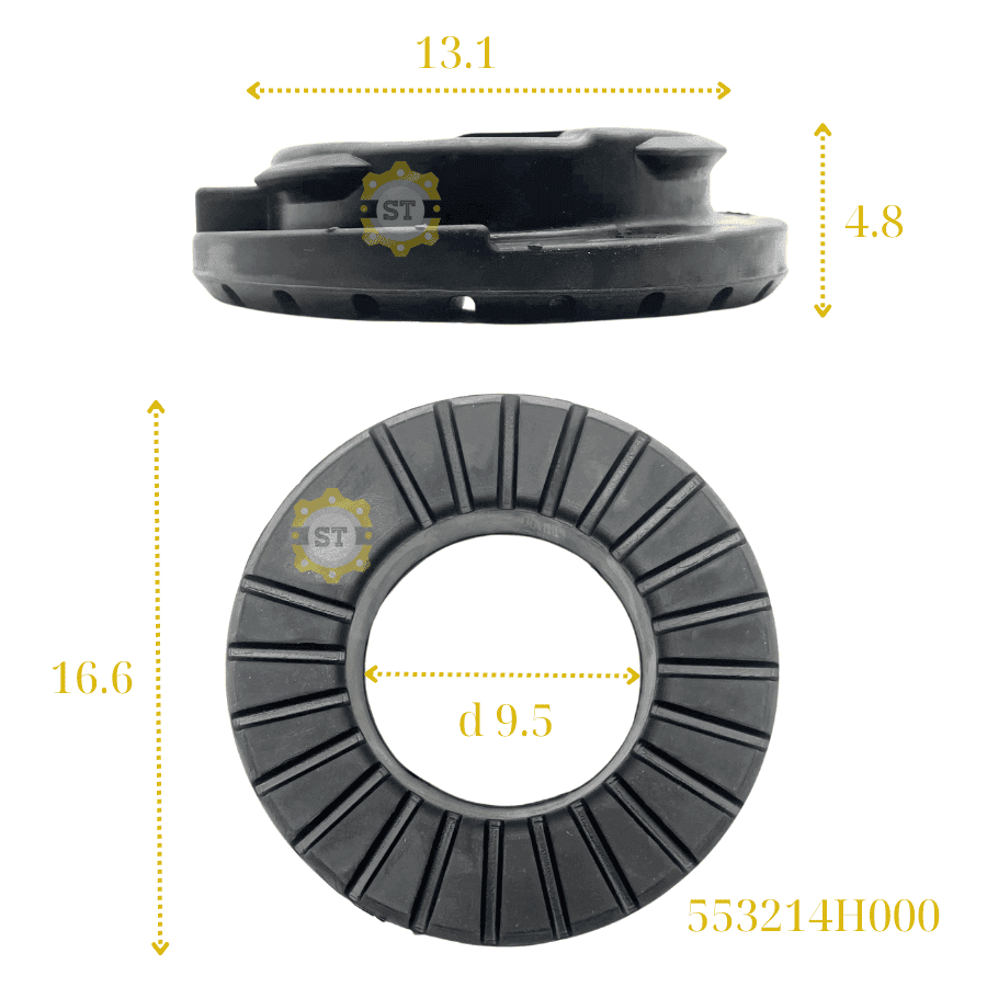 Cao su dệm lò xo sau HD Grand Starex 553214H000 10 Cao su dệm lò xo sau HD Grand Starex 553214H000 - Ảnh 10