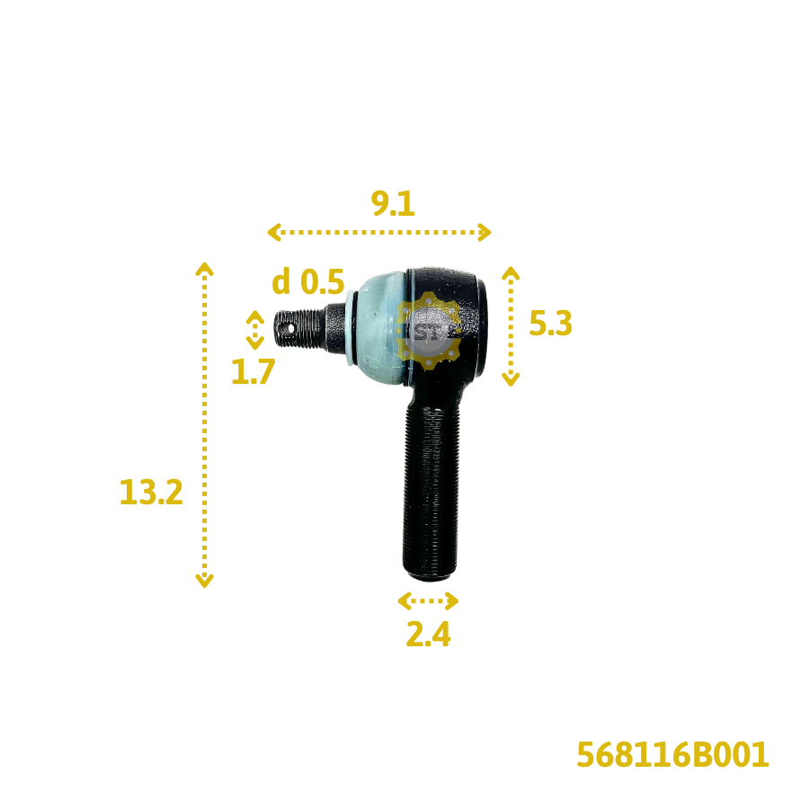Rô tuyn lái HD D6GA ren ngoài 568116B001 2 Rô tuyn lái HD D6GA ren ngoài 568116B001 - Ảnh 2