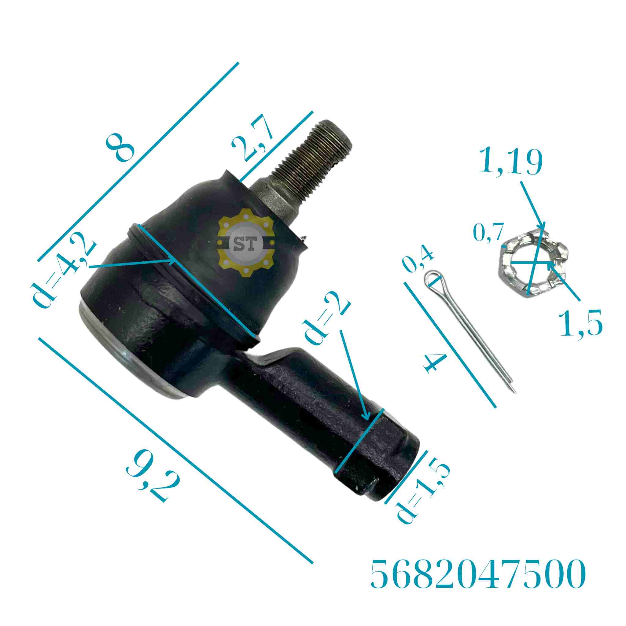 Rô tuyn lái HD Poter 2 5682047500 9 Rô tuyn lái HD Poter 2 5682047500 - Ảnh 9