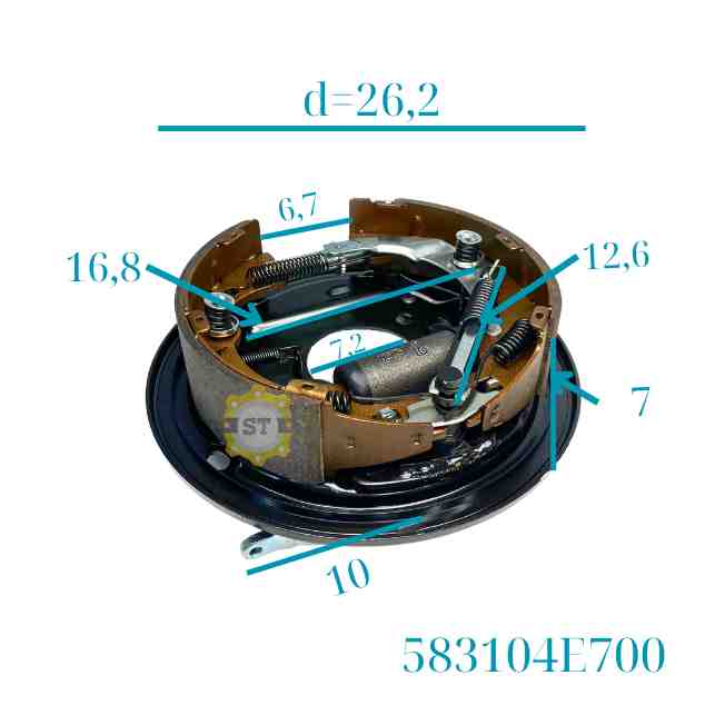 Mâm dừng Kia Bogo3 1T LH 203-119 GY(N250-K250) 583104E700 9 Mâm dừng Kia Bogo3 1T LH 203-119 GY(N250-K250) 583104E700 - Ảnh 9