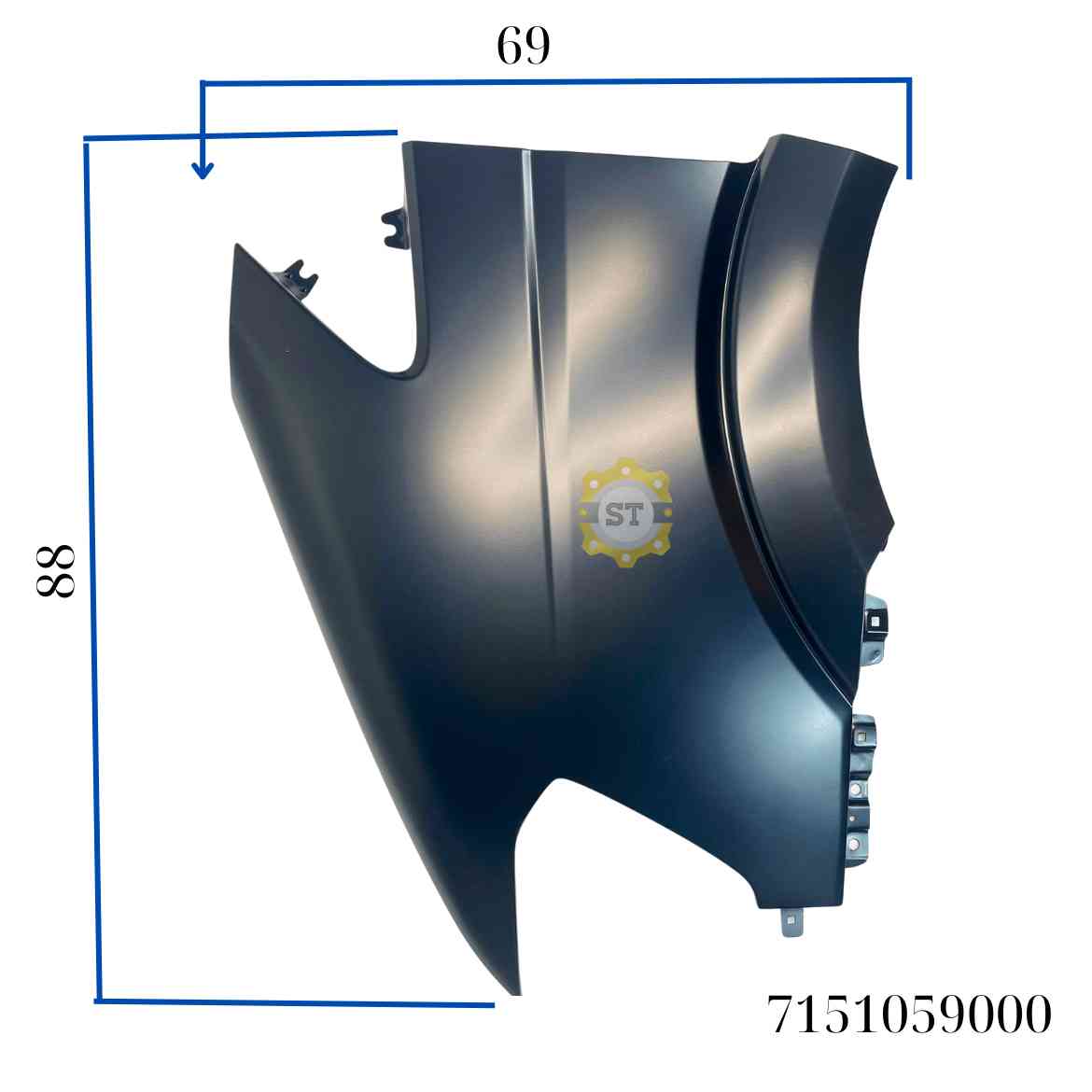 Nẹp Tai xe Tr LH HD SOLATI 71510 7151059000 8 Nẹp Tai xe Tr LH HD SOLATI 71510 7151059000 - Ảnh 8