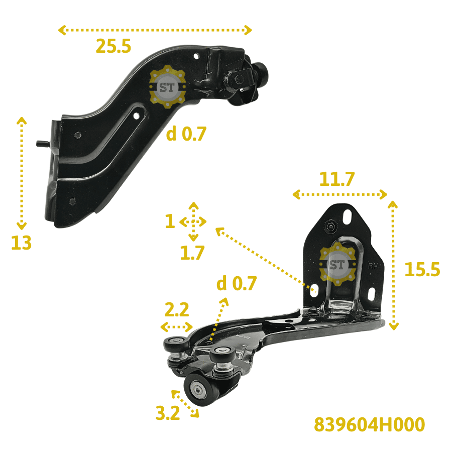 Bản lề cửa lùa dưới HD Grand Starex RH 839604H000