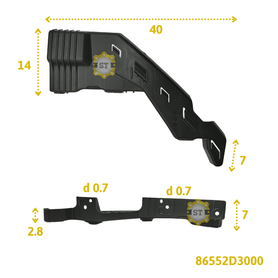 Nẹp cài đèn pha HD Tucson 15-20 LH 86552D3000 9 Nẹp cài đèn pha HD Tucson 15-20 LH 86552D3000 - Ảnh 9