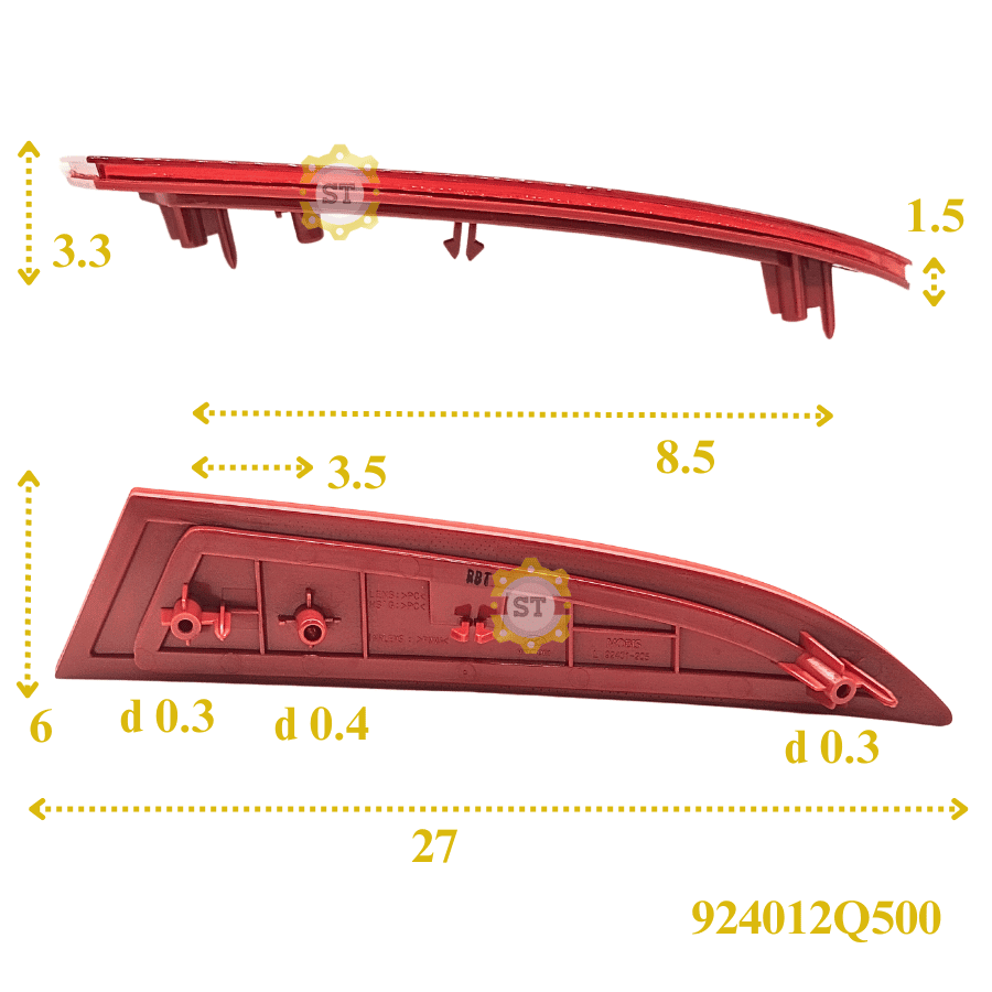 Đèn phản quang cản sau HD Avante 11-12 LH 924012Q500 9 Đèn phản quang cản sau HD Avante 11-12 LH 924012Q500