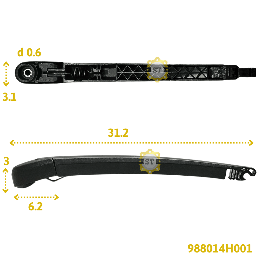 Cần chổi gạt mưa sau HD Grand Starex 988014H001 9 Cần chổi gạt mưa sau HD Grand Starex 988014H001 - Ảnh 9